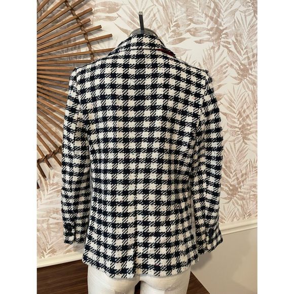 Talbots Speckled Boucle Wool Blend Jacket Fully Lined Size 10 - Picture 7 of 11